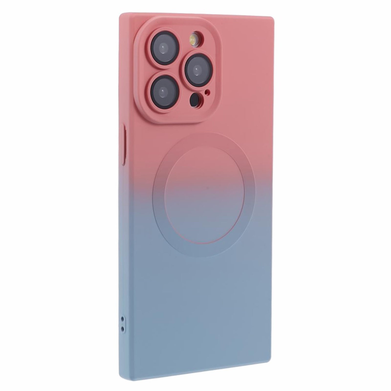HH Series for iPhone 13 Pro Max TPU Case Compatible with MagSafe Rubberized Cover - Blue+Purple HH Series for iPhone 13 Pro Max TPU Case Compatible with MagSafe Rubberized Cover - Blue+Purple